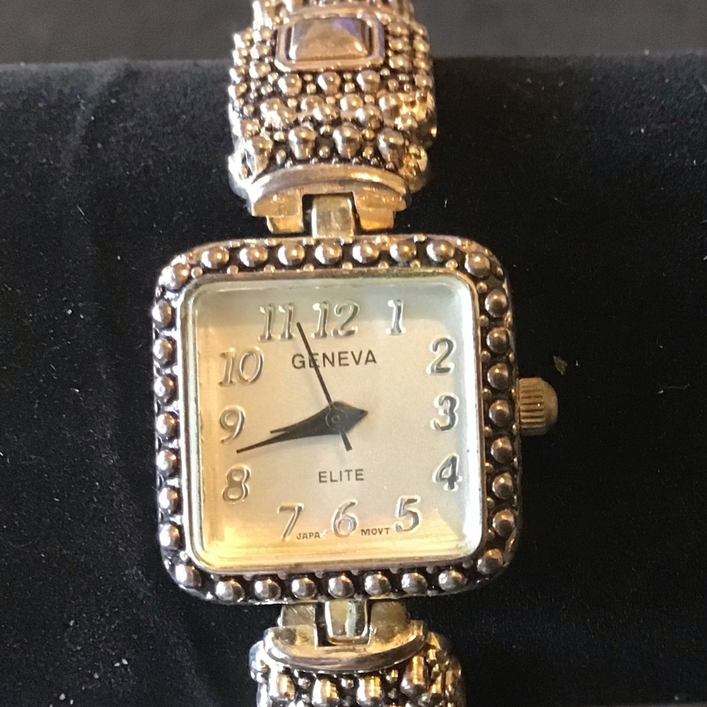 Woman’s Silver/Brown-Leather Watch - Picture 2 of 5